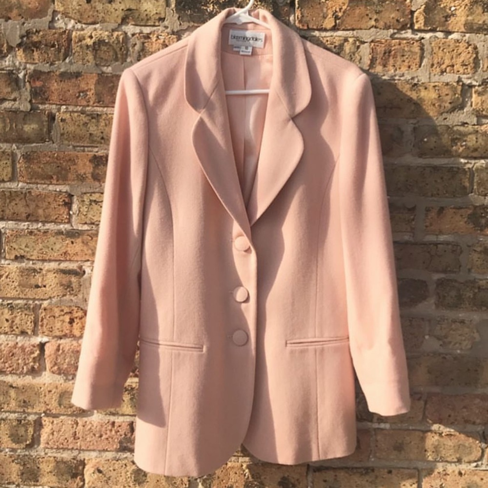 Vintage Pink Bloomingdales Silk Lined Blazer